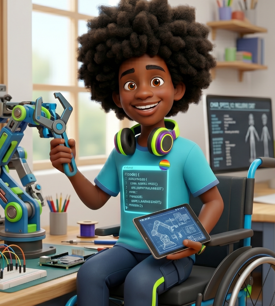 Marco — mascote aluno